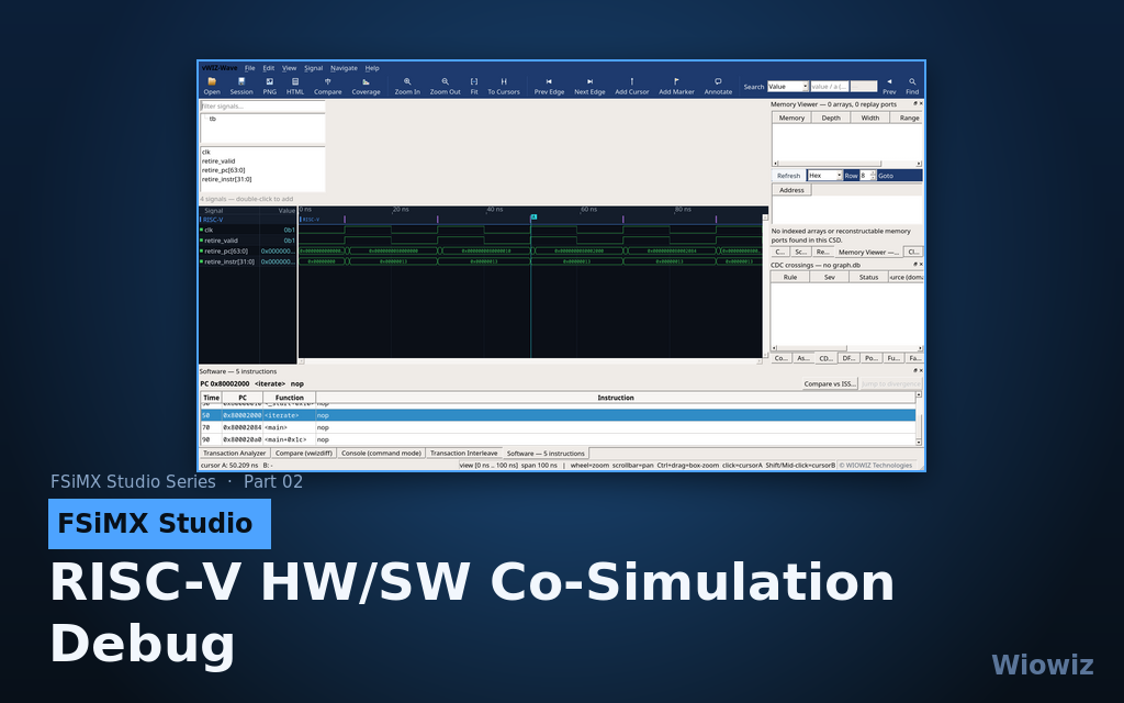 RISC-V HW/SW Co-Simulation Debug