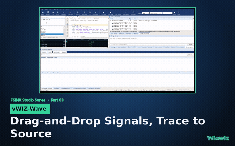 Drag-and-Drop Signals, Trace a Driver to Source